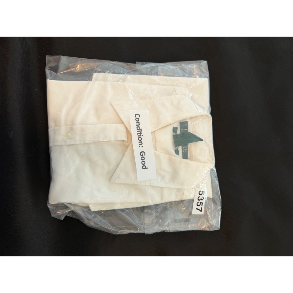 Lauren Ralph Lauren Womens White Non-Iron Button Down Shirt Long Sleeve Small - Picture 5 of 8
